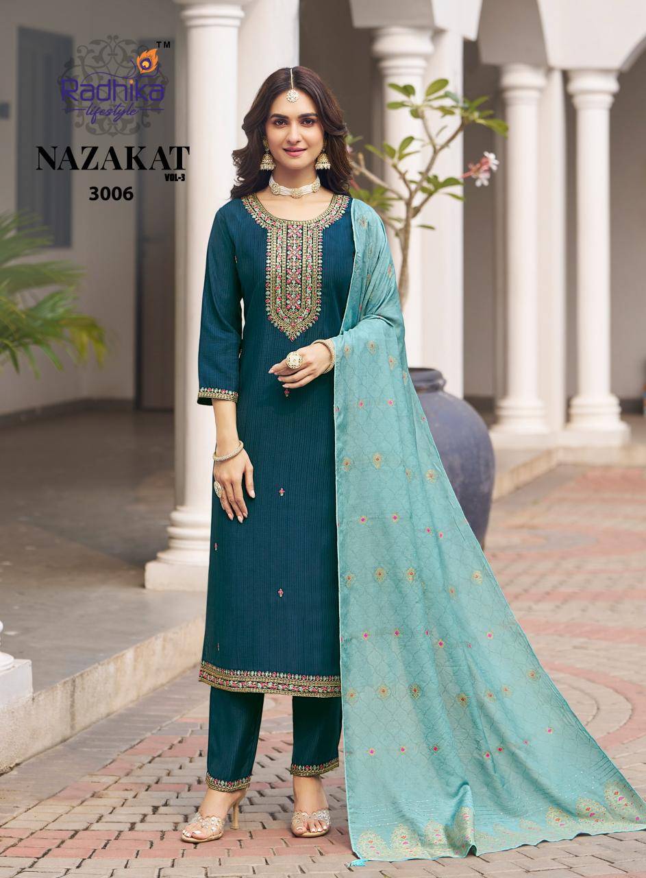 Radhika nazakat vol 3 Kurti manufacturers in India